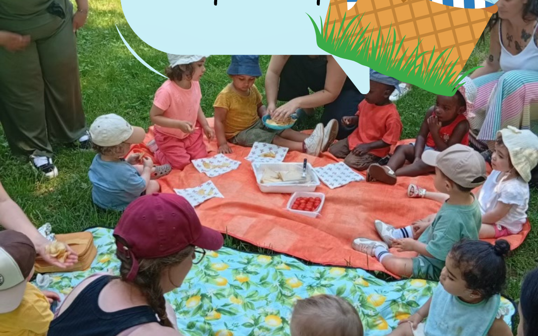 Retour sur notre pique-nique parents-enfants à la micro-crèche Les Berceaux de la Rivière